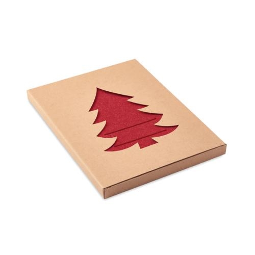 Vilten bestekhouder Treesguard rood