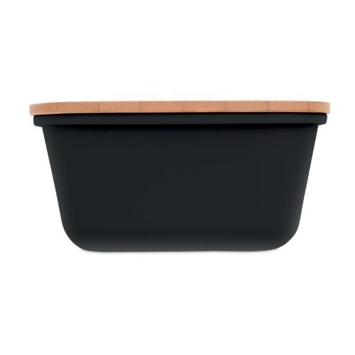 Lunchbox bamboe deksel Thursday zwart
