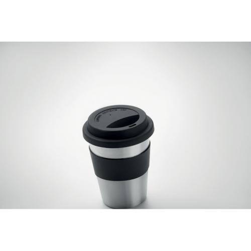 RVS drinkbeker 350 ml zwart