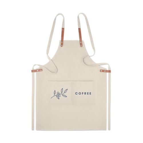 Organisch katoenen schort Pure beige