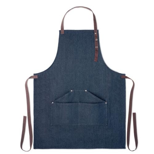 Verstelbaar denim schort blauw