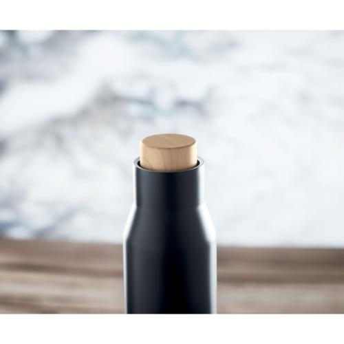 Dubbelwandige thermosfles Dudinka 500 ml zwart