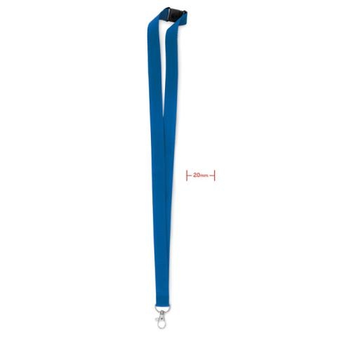 Lanyard haak en clip 20 mm Pany royal blue