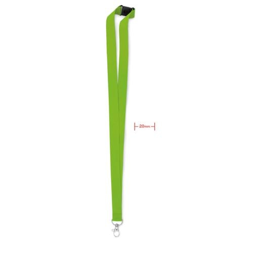 Lanyard haak en clip 20 mm Pany lemon
