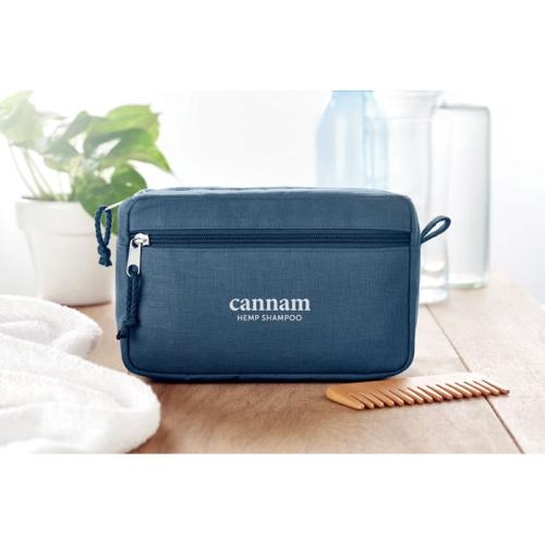 Hennep toilettas Naima cosmetic blauw
