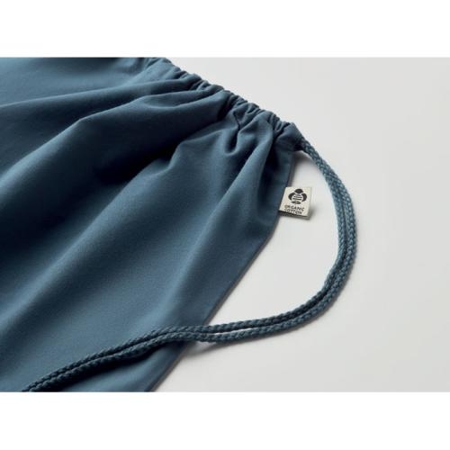 Trekkoord rugzak van organisch Yuki colour blauw