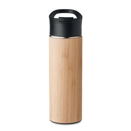 Dubbelwandige drinkfles 450 ml Nanda wood