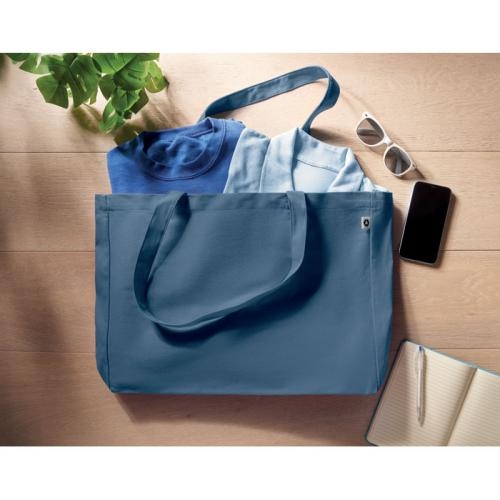 Gerecyclede tas Respect coloured blauw