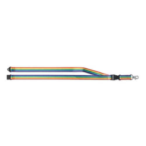 Regenboog RPET sleutelkoord Bowyard multicolour