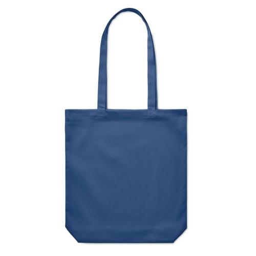Gekleurde canvas boodschappentas Rassa blauw