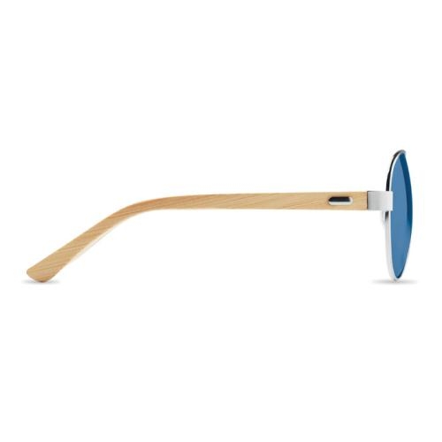 Bamboe zonnebril met hoesje Honiara blauw