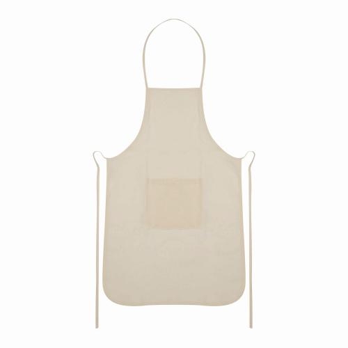 Katoenen schort beige