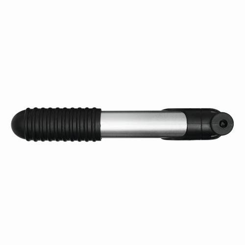 Mini fietspomp zilver/zwart