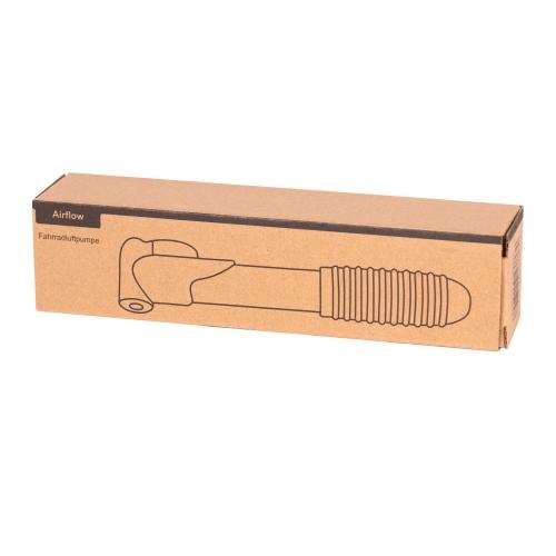 Mini fietspomp zilver/zwart