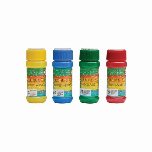 Bellenblaas met geduldspelletje blauw/groen/rood/geel