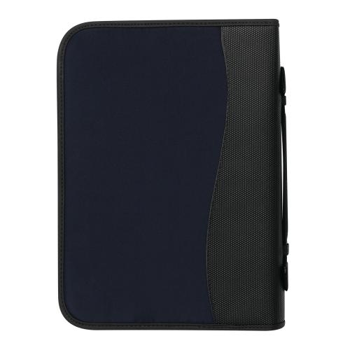 Luxe portfolio map Avanti blauw/zwart
