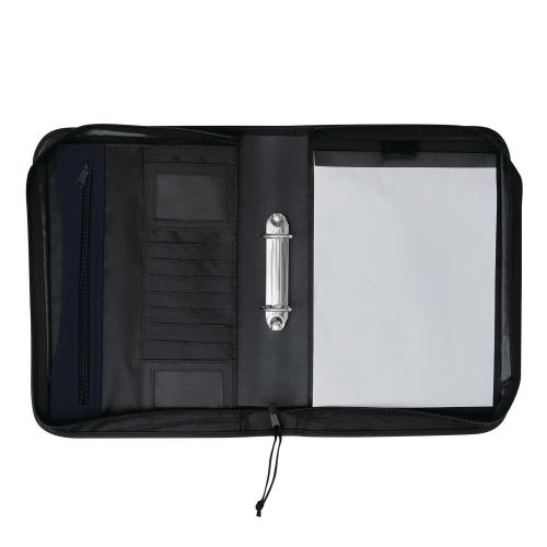 Luxe portfolio map Avanti blauw/zwart
