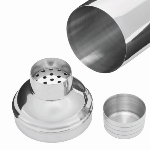 RVS cocktail shaker Happy Hour zilver