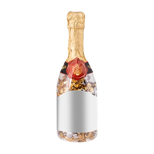 Champagnefles bonbons transparant