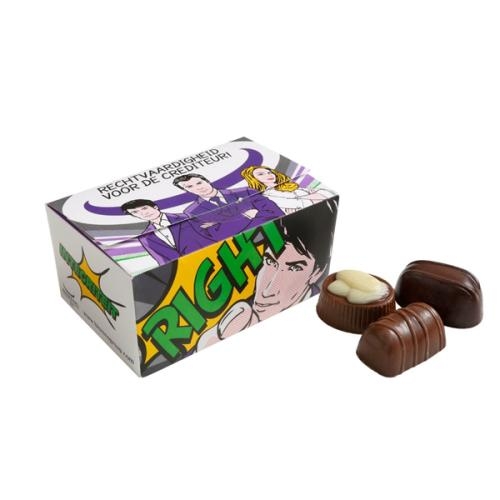 Ballotin met Belgische bonbons wit