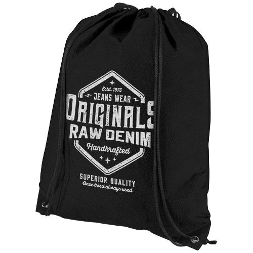 Premium non-woven rugzak black solid