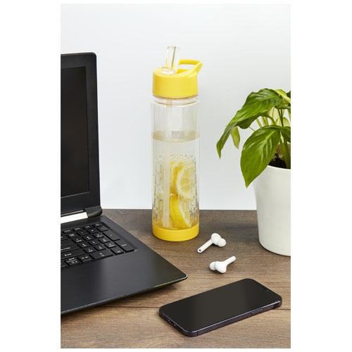 Tuttifrutti fles met infuser blauw