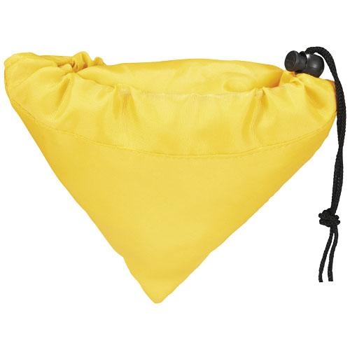 Bungalow opvouwbare polyester boodschappentas geel