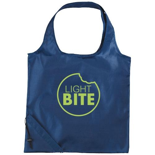 Bungalow opvouwbare polyester boodschappentas navy