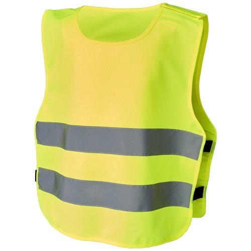 Veiligheidsvest voor kinderen 7-12 jaar neon yellow