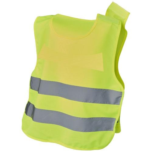 Veiligheidsvest voor kinderen 7-12 jaar neon yellow