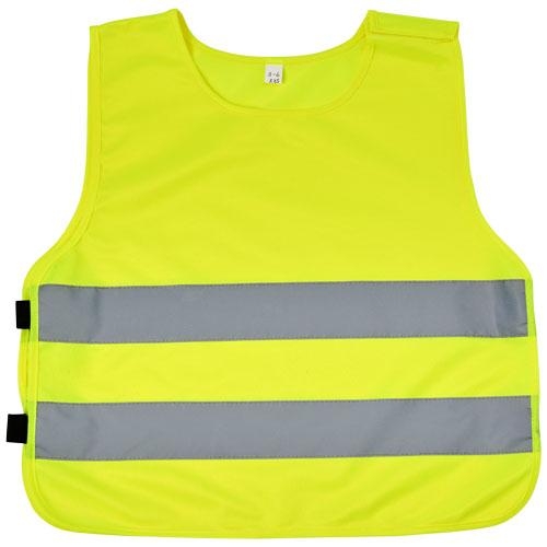 Veiligheidsvest voor kinderen 7-12 jaar neon yellow