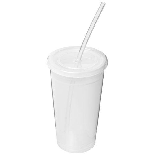 Cyclone dubbelwandige beker 350 ml transparant