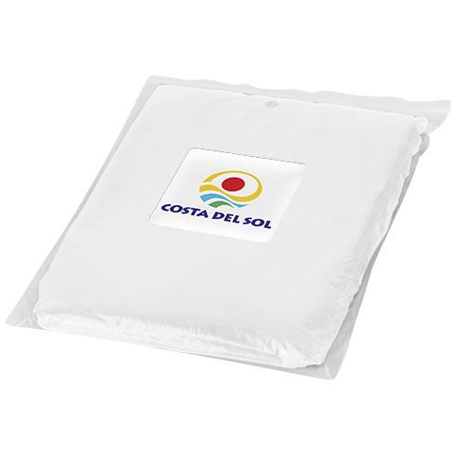 Ziva wegwerp regenponcho wit