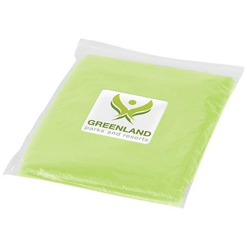Ziva wegwerp regenponcho lime