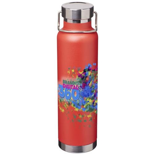 Thor 650 ml koper vacuüm geïsoleerde drinkfles rood