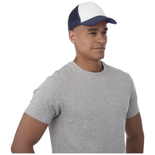 Trucker 5 panel cap navy/wit