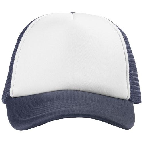 Trucker 5 panel cap navy/wit