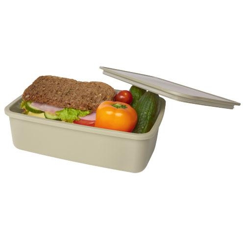 Dovi lunchtrommel van gerecyclede plastic beige