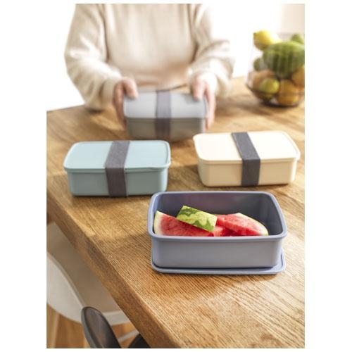 Dovi lunchtrommel van gerecyclede plastic beige