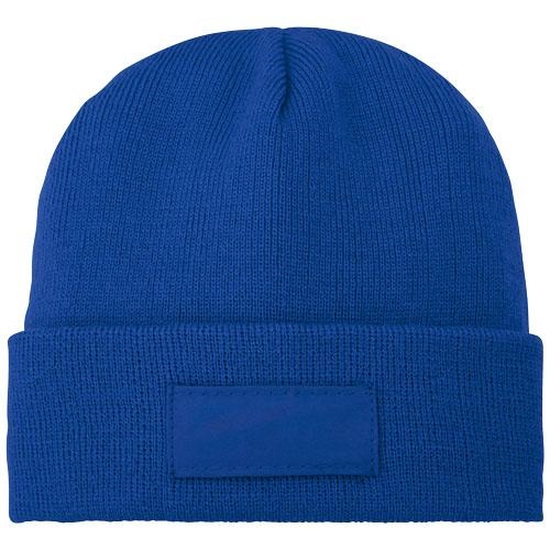Boreas muts met patch blauw