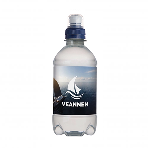 Bronwater 330 ml met sportdop blauw