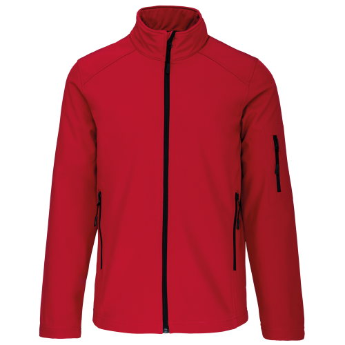 Kariban heren softshell jas rood,3xl