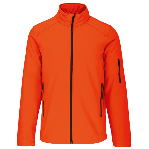 Kariban heren softshell jas fluor oranje,3xl