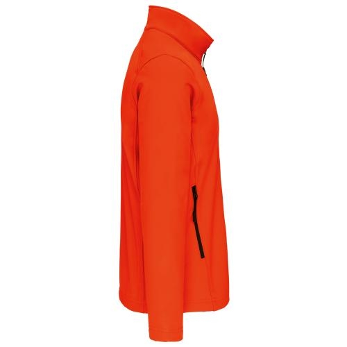Kariban heren softshell jas fluor oranje,4xl
