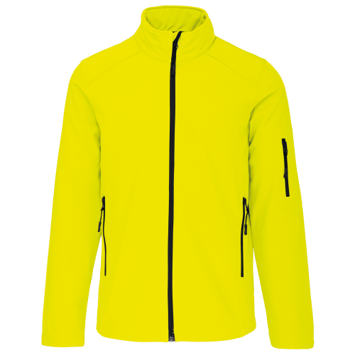 Kariban heren softshell jas fluorgeel,3xl