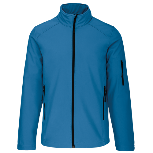 Kariban heren softshell jas aqua blue,3xl