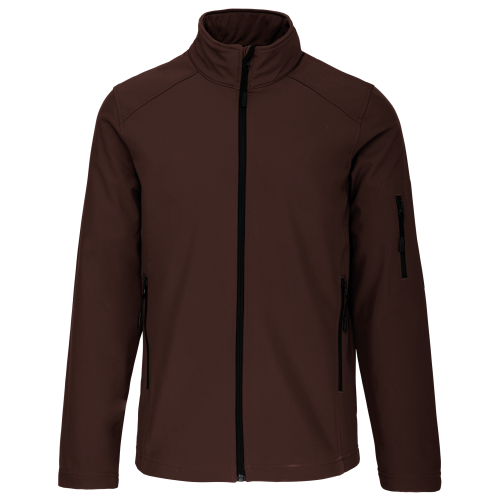 Kariban heren softshell jas chocolate,3xl