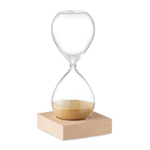Zandloper van 5 minuten Desert beige