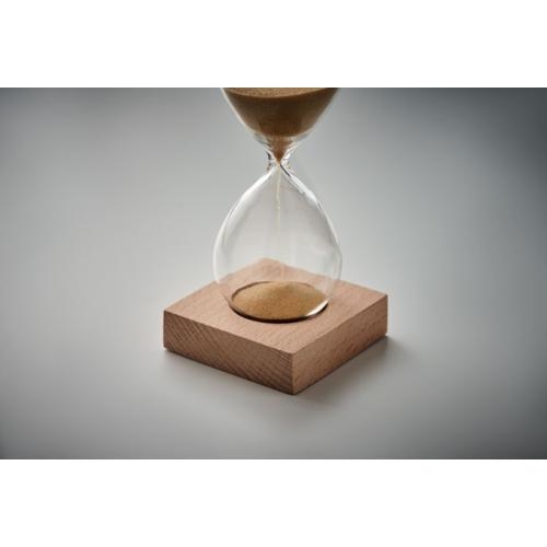 Zandloper van 5 minuten Desert beige