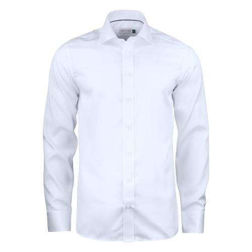 GB01 twill overhemd regular heren wit,3xl